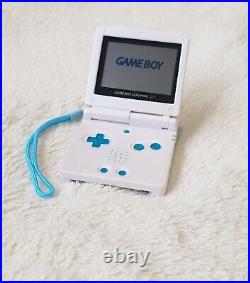 Nintendo Game Boy Advance SP X Piplup Pokemon GBA SP Gameboy Retro Charger & Box