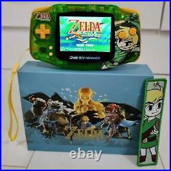 Nintendo Game Boy Advance Zelda Boxed V5 IPS Screen Retro GBA Handheld Gameboy