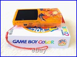 Nintendo Game Boy Color Charizard Pokemon OLED IPS Screen USB-C Retro GBC