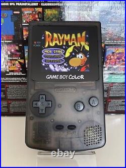 Nintendo Game Boy Color Clear Black OLED IPS Screen Retro Gameboy Nintendo Game Boy Color Clear Black OLED IPS Screen Retro Gameboy