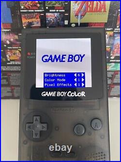 Nintendo Game Boy Color Clear Black OLED IPS Screen Retro Gameboy Nintendo Game Boy Color Clear Black OLED IPS Screen Retro Gameboy