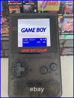 Nintendo Game Boy Color Clear Black OLED IPS Screen Retro Gameboy Nintendo Game Boy Color Clear Black OLED IPS Screen Retro Gameboy