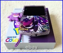 Nintendo Game Boy Color Gengar Haunter Pokemon OLED IPS Screen USB-C Retro GBC