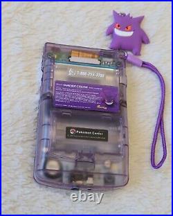 Nintendo Game Boy Color Gengar Pokemon Laminated IPS Screen Retro GBC Gameboy