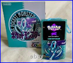 Nintendo Game Boy Color Pokemon Suicune OLED IPS Screen USB-C GBC Retro Console