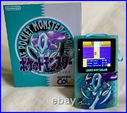 Nintendo Game Boy Color Pokemon Suicune OLED IPS Screen USB-C GBC Retro Console