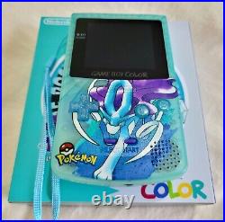 Nintendo Game Boy Color Pokemon Suicune OLED IPS Screen USB-C GBC Retro Console