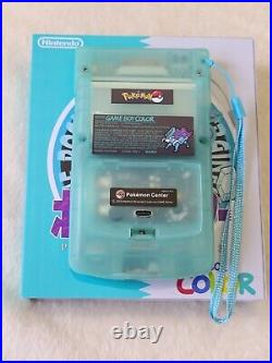 Nintendo Game Boy Color Pokemon Suicune OLED IPS Screen USB-C GBC Retro Console