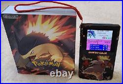 Nintendo Game Boy Color Typhlosion OLED IPS Screen USB-C Battery Retro Gameboy