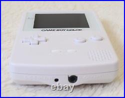 Nintendo Game Boy Color White Funny Playing Q5 Laminated IPS Screen Retro GBC