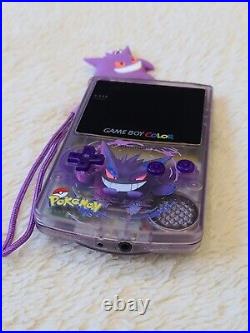 Nintendo Game Boy Color X Gengar Pokemon IPS Screen Gameboy GBC Retro Console