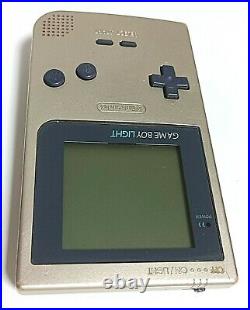 Nintendo Game Boy Light Console TESTED Good Operations! Retro Games Gold GB GBL