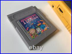 Nintendo Game Boy Original? Yellow? Rare? Retro Gaming + Tetris Game