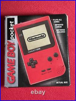 Nintendo Game Boy Pocket Red Retro Classic Game Boy Pocket Brand Sealed Original