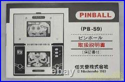 Nintendo Game Watch 3939116 Pinball Pb-59 Retro Games