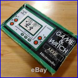 Nintendo Game Watch Judge Green ver. Retro game Tested With Box and manual Rare