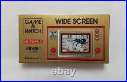 Nintendo Game & Watch Octopus Japan Retro Game Console OC-22 Wide Screen New