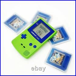 Nintendo GameBoy Color Retro Handheld Console GBC Kiwi Green and Blue