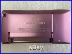 Nintendo GameBoy Micro Purple Japan retro video game console Handheld FedEx