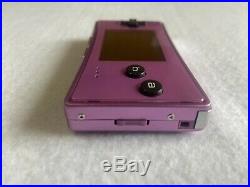 Nintendo GameBoy Micro Purple Japan retro video game console Handheld FedEx
