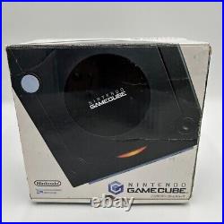 Nintendo GameCube DOL-101 Black Console Set Tested Working With Box Retro Game