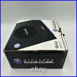 Nintendo GameCube DOL-101 Black Console Set Tested Working With Box Retro Game