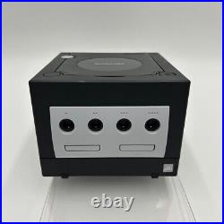 Nintendo GameCube DOL-101 Black Console Set Tested Working With Box Retro Game