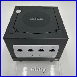 Nintendo GameCube DOL-101 Black Console Set Tested Working With Box Retro Game