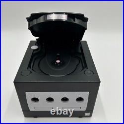 Nintendo GameCube DOL-101 Black Console Set Tested Working With Box Retro Game