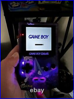 Nintendo Gameboy Color Funny Playing Q5 Retro Pixel 2.0 IPS Gengar Pokémon LED