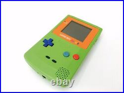Nintendo Gameboy Color Retro Handheld Console GBC Kiwi Green and Orange