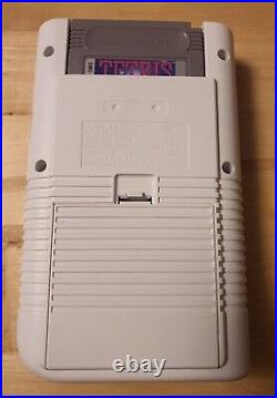 Nintendo Gameboy DMG with retro pixel funny playing IPS screen White