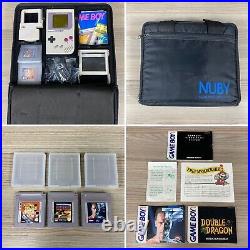 Nintendo Gameboy Handheld Games Console With Vintage Retro Video Games Working