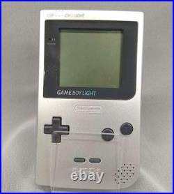 Nintendo Gameboy Light console Silver color MGB-101 Japan Retro Game