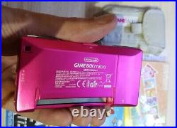 Nintendo Gameboy Micro pink edition genuine ladybug faceplate rare retro console