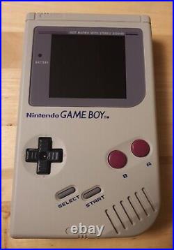 Nintendo Gameboy Original DMG with retro pixel funny playing LCD IPS screen 2