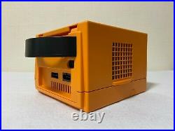 Nintendo Gamecube Orange Japan retro video game console 4 pcs controllers