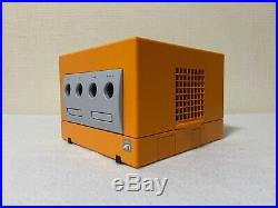 Nintendo Gamecube Orange Japan retro video game console controllers FedEx