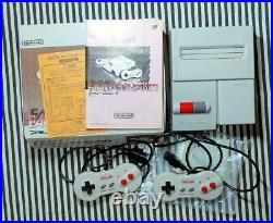 Nintendo New Famicom NES Japan retro video game console AC adopter AV cable Box