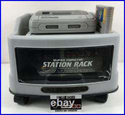 Nintendo SNES Station Rack Super Famicom Console Game Storage Display Retro Nintendo SNES Station Rack Super Famicom Console Game Storage Display Retro