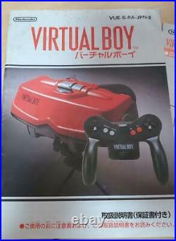 Nintendo Virtual Boy Console System 1995 rare retro game Red Black 3D 32bit Used