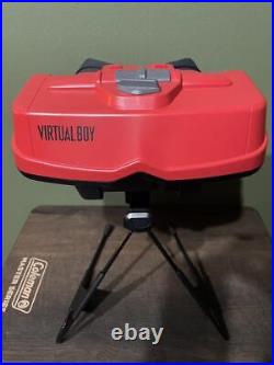 Nintendo Virtual Boy Console System Vintage Retro Game with Box, 9 Games Set Tested