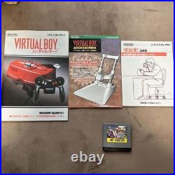 Nintendo Virtual Boy Console System Vintage Retro Game with Box, game Set Tested