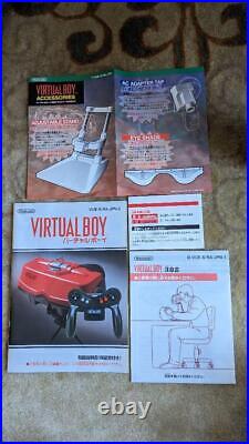 Nintendo Virtual Boy Console System Vintage Retro Game withBox, game Set Tested