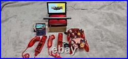 Nintendo Wii Translucent Red Custom Retro Kit and 20 games +Extras