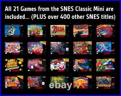 Official Boxed Genuine Nintendo SNES Classic Mini Bundle 2250 Retro Games