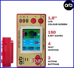 Orb Mini Retro Handheld Games Console & Arcade Bundle 1 X 150 In-Built Games C