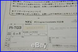 PC-Engine CORE GRAFX Console System PI-TG3 Ref/9Z556256A JAPAN Retro Game