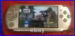 PSP 3000 silver with free 32GB Memory Card 50 psp Games! And 3000 retro games