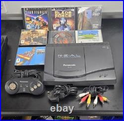 Panasonic 3DO FZ-10 E Console PAL UK Controller Cables, bundle retro + 7 games